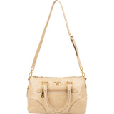 Prada Vitello Shine Bauletto Handbag