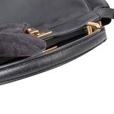Fendi Black Leather Mini Peekaboo Handbag