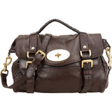Mulberry Soft Buffalo Leather Alexa Satchel Crossbody Handbag