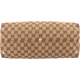 Gucci Monogram GG Canvas Jolicoeur Horsebit Tote Shoulder Bag