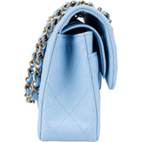 Chanel Quilted Caviar Leather Small Double Flap Shoulder Bag