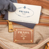 Prada Emblem Jacquard Bauletto Handbag
