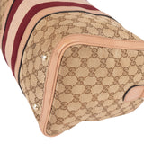 Gucci Monogram GG Sherry Line Boston Handbag