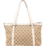 Gucci Monogram GG Canvas Abbey Tote Shoulder Bag