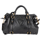 Miu Miu Vitello Lux Leather City Handbag - vintageandkickz