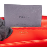 Prada Saffiano Leather Bow Zip Around Wallet