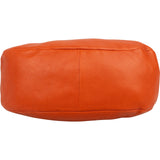 Prada Orange Vitello Daino Leather Hobo Shoulder Bag