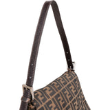 Fendi Monogram FF Zucca Mamma Baguette Shoulder Bag