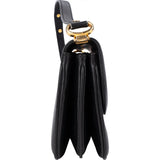 Celine Black Leather Triomphe Shoulder Bag - vintageandkickz