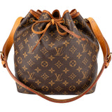 Louis Vuitton Monogram Canvas Sac Noé Petit Shoulder Bag