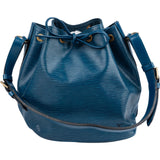 Louis Vuitton Blue Epi Leather Sac Noé Petit Shoulder Bag