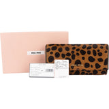 Miu Miu Hair Animal Print Leopard Wallet