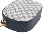 Gucci Monogram GG Supreme Small Oval Crossbody Bag
