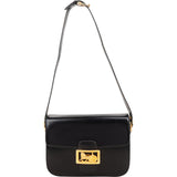 Celine Boxcalf Leather Horse Carriage Triomphe Shoulder Bag