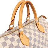 Louis Vuitton Monogram Damier Azur Speedy 35 Handbag