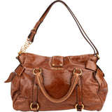 Miu Miu Vitello Lux Leather Satchel Handbag