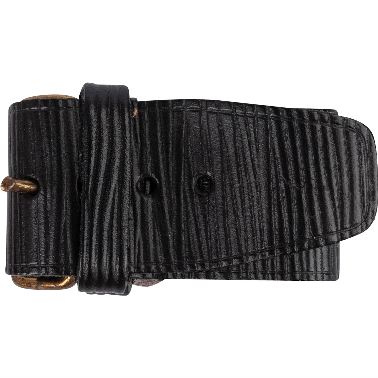 [🔄️B21 / F56] Louis Vuitton Noir Epi Leather Grip Griffklammer - vintageandkickz