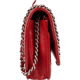 Chanel Camellia Lambskin Leather Wallet on Chain Crossbody Bag