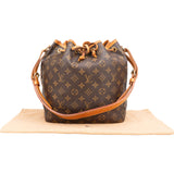 Louis Vuitton Monogram Canvas Sac Noé Petit Shoulder Bag