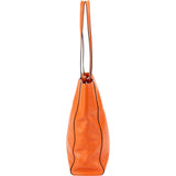 Miu Miu Orange Soft Calfskin Tote Shoulder Bag