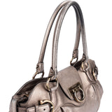 Salvatore Ferragamo Metallic Leather Marisa Gancini Handbag