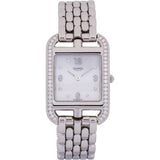 Hermès Silver Tone Diamond Cape Cod CC1.232 Women Watch