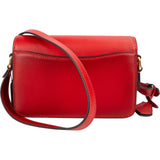 Coach Red Leather Studio Shoulder Crossbody Bag