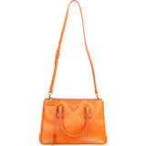 Prada Orange Saffiano Leather Galleria Handbag