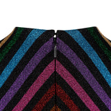 Gucci Multicolor Glitter Symmetric Pattern Top Dress (XS)