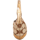 Coach Monogram Signature Canvas Hobo Shoulder Bag