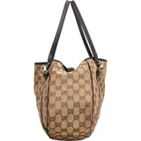 Gucci Monogras Canvas Twin GG Shoulder Bag