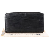 Louis Vuitton Noir Epi Leather Zippy Wallet