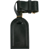 Louis Vuitton Dark Green Leather Luggage Tag Set
