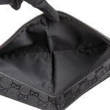 Gucci Black Monogram GG Belt Crossbody Bag