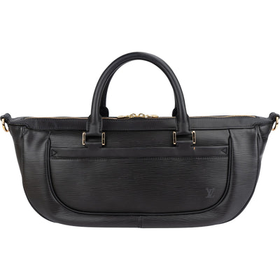 Louis Vuitton Noir Epi Leather Dhanura MM Handbag