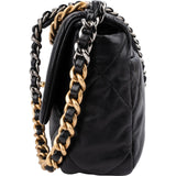 Chanel 19 Quilted Lambskin Medium Single Flap Crossbody Bag