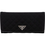 Prada Black Quilted Tessuto Triangle Wallet