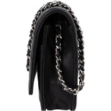 Chanel Quilted Lambskin Palladium Wallet On Chain Crossbody Bag