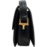 Celine Navy Boxcalf Leather Horse Carriage Triomphe Shoulder Bag