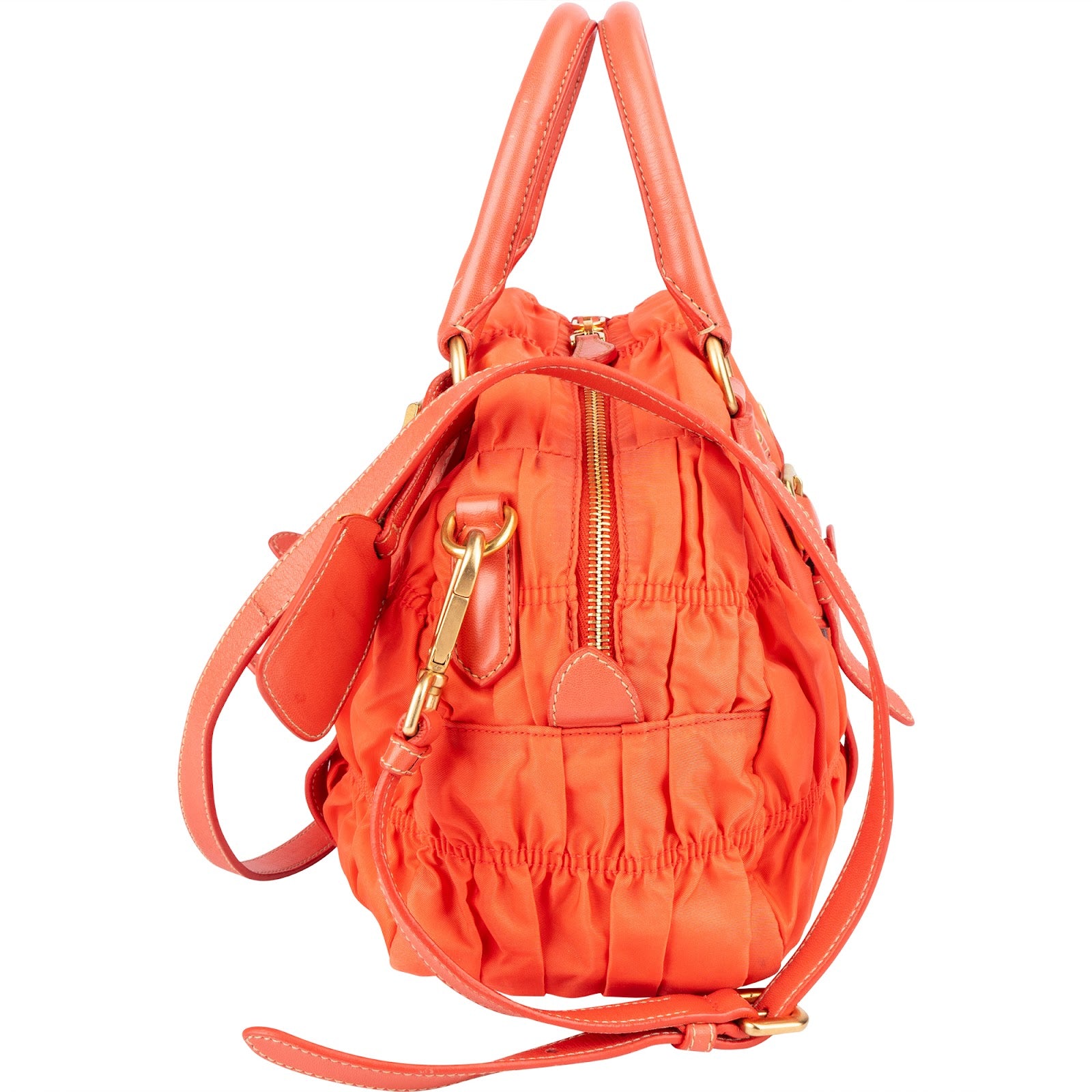 [🔄️B11 / F15] Prada Tessuto Gaufre Bauletto Bag Handbag - vintageandkickz