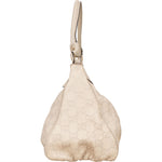 Gucci Leather Monogram Abbey Handbag - vintageandkickz