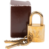 Louis Vuitton Classic Brushed Gold Lock Schloss Padlock