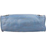Balenciaga Blue Leather Classic City Handbag