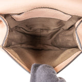 Chloé Rose Grained Leather Marcie Small Saddle Crossbody Bag