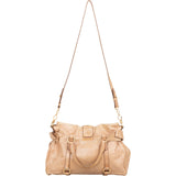 Miu Miu Vitello Lux Bow Satchel Handbag