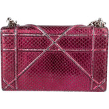 Dior Metallic Python Mini Diorama Crossbody Bag
