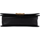 Chanel Quilted Lambskin Medium Boy Single Flap Crossbody Bag