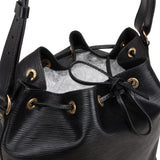 Louis Vuitton Noir Epi Leather Sac Noé Petit Shoulder Bag