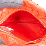 Bottega Red Veneta Intrecciato Leather Mini Jodie Handbag