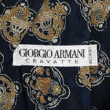 Giorgio Armani Bear Head Pattern Silk Tie Krawatte